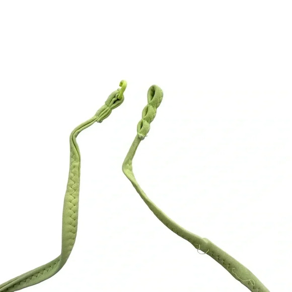 Yellow fishnet bikini top with lining inside and straps. Size Small summer swim - Picture 3 of 8